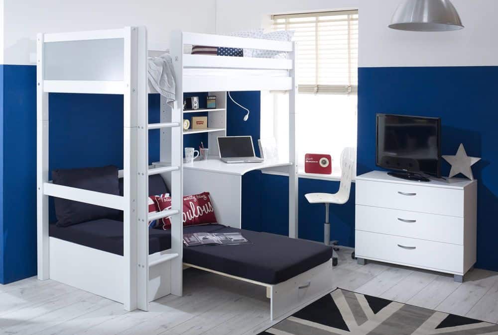 Thuka Nordic Highsleeper 3 - White with Black Cushion - Image 3