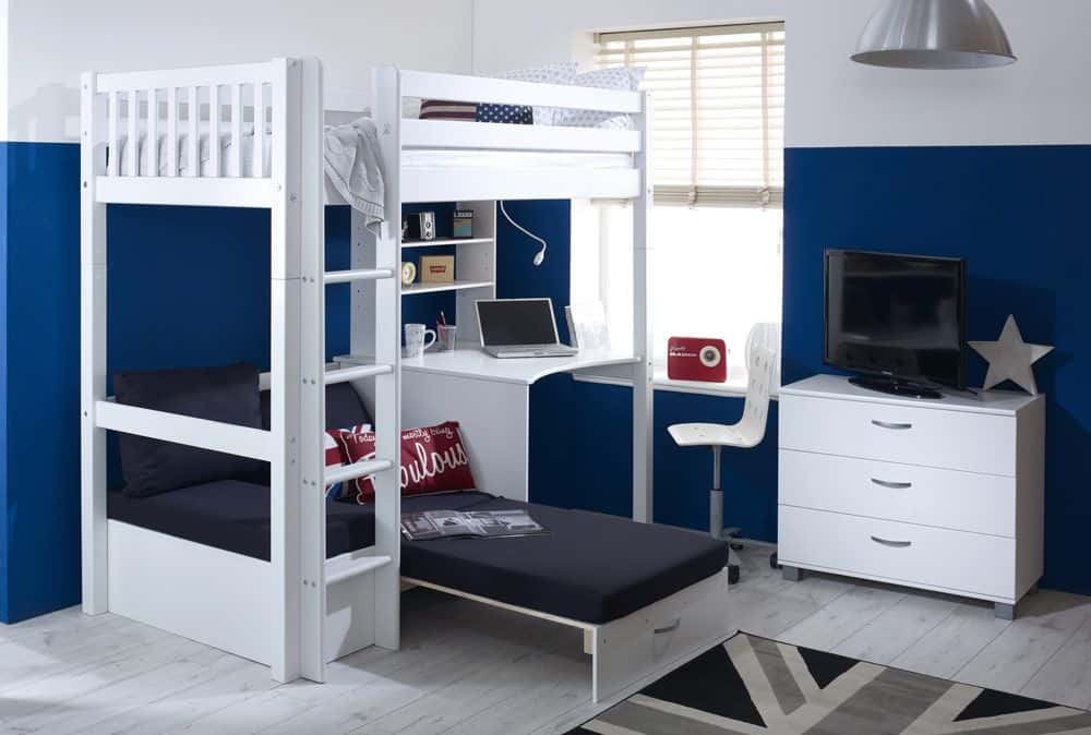 Thuka Nordic Highsleeper 3 - White with Black Cushion - Image 4