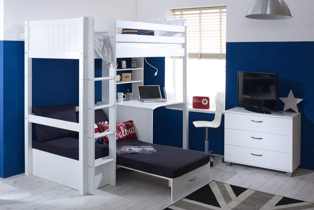 Thuka Nordic Highsleeper 3 - White with Black Cushion - Image 5