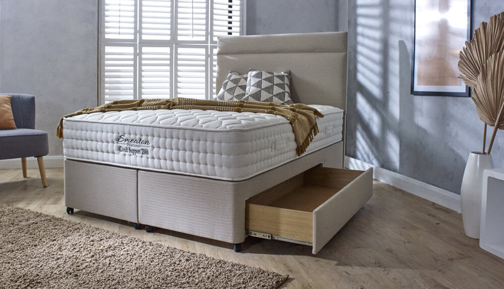 Healthbeds 6ft Cloud Support 2000 4 Drawer Zip & Link Divan Bed - Image 2