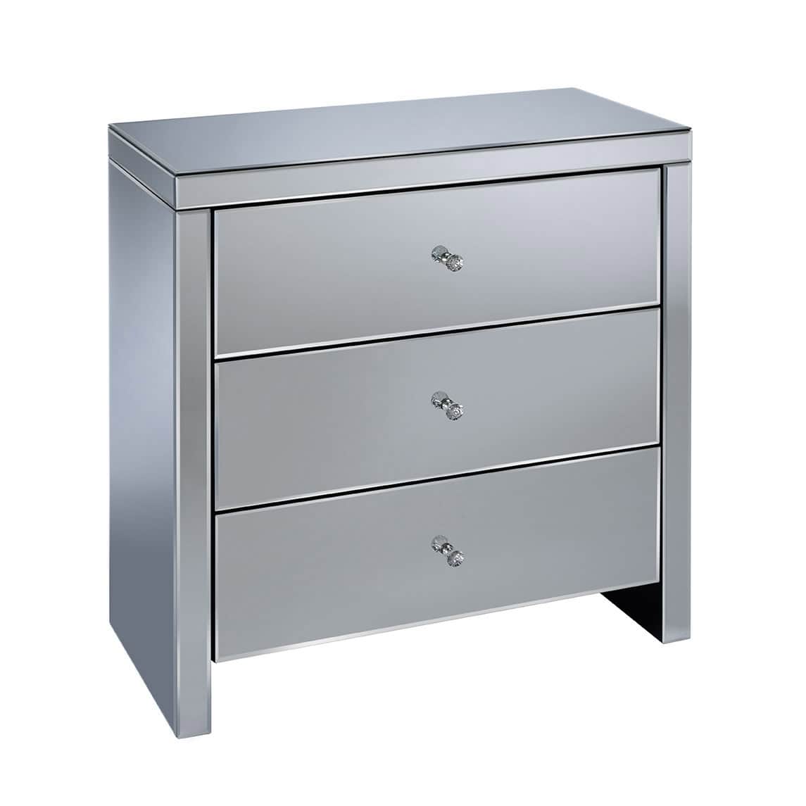 Seville Mirrored 3 Drawer Chest - Image 2