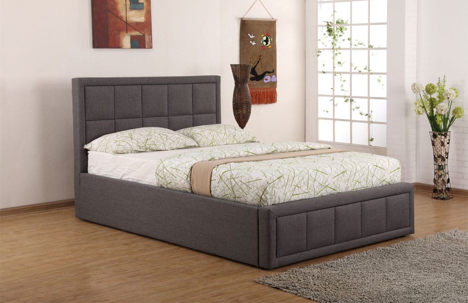5ft Sia Ottoman Bedframe - Grey | Buy Online | Beds.ie