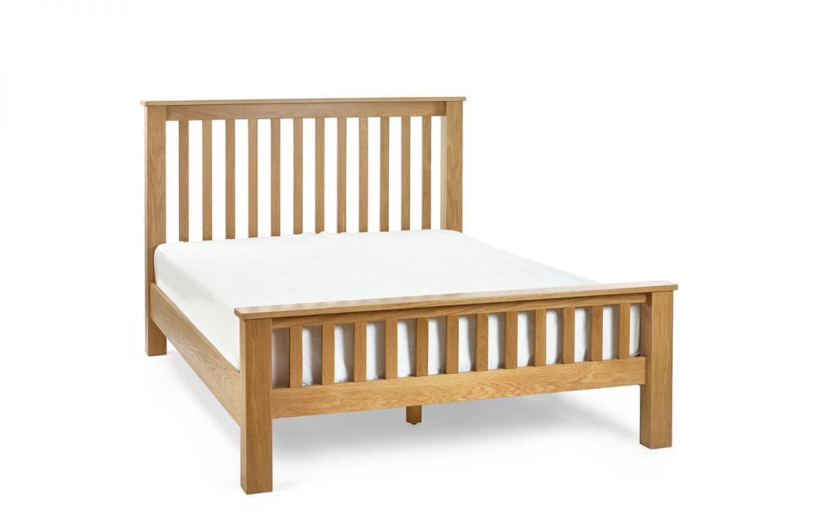 Malcolm 5ft High Footend Bedframe - Oak - Image 2