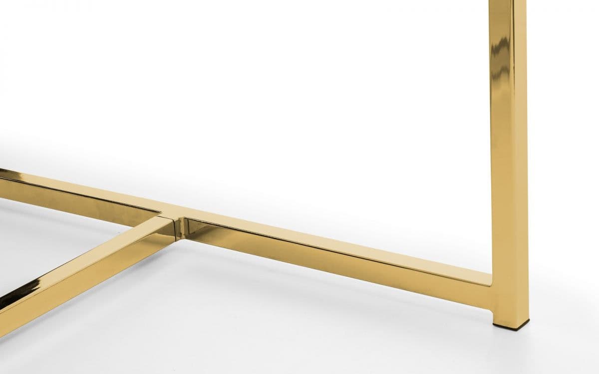 Karra Dining Table - Marble & Gold - Image 2