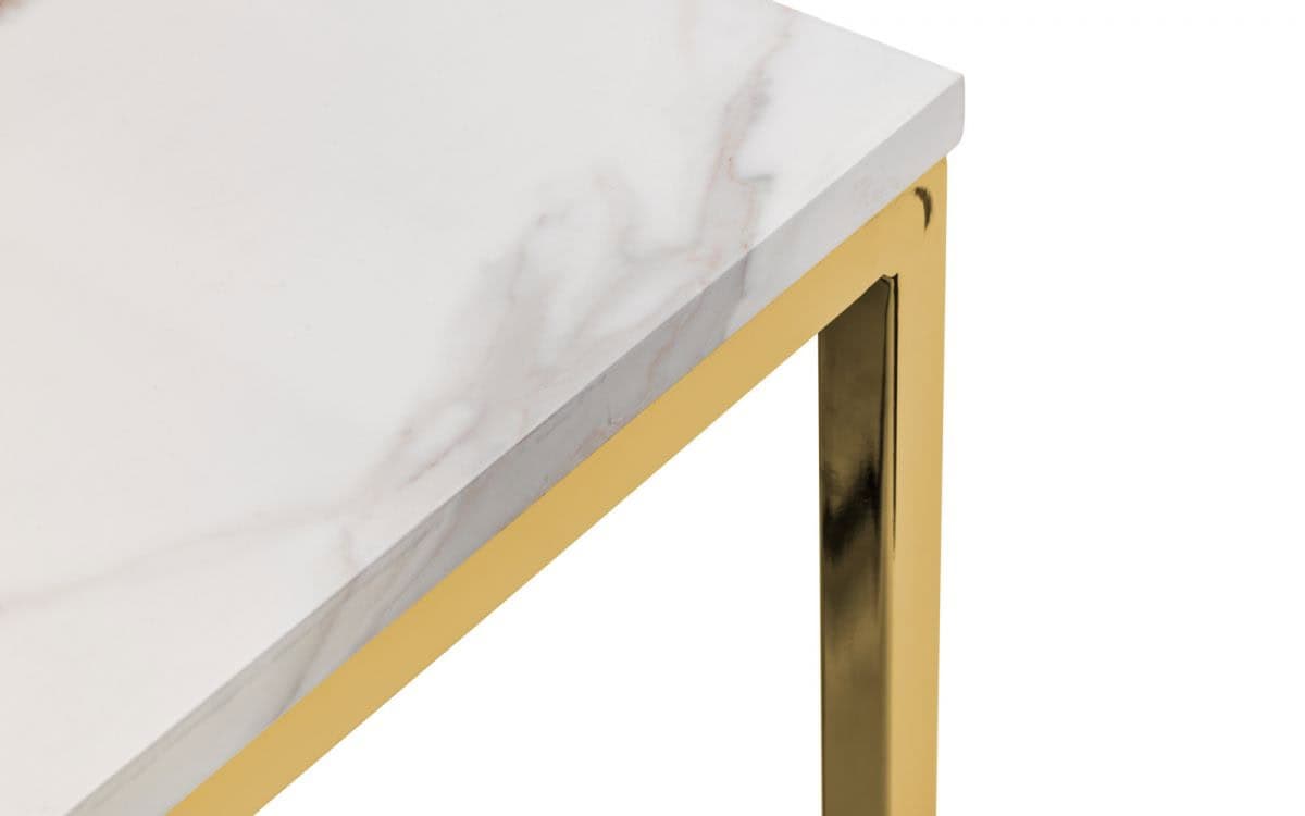 Karra Dining Table - Marble & Gold - Image 5