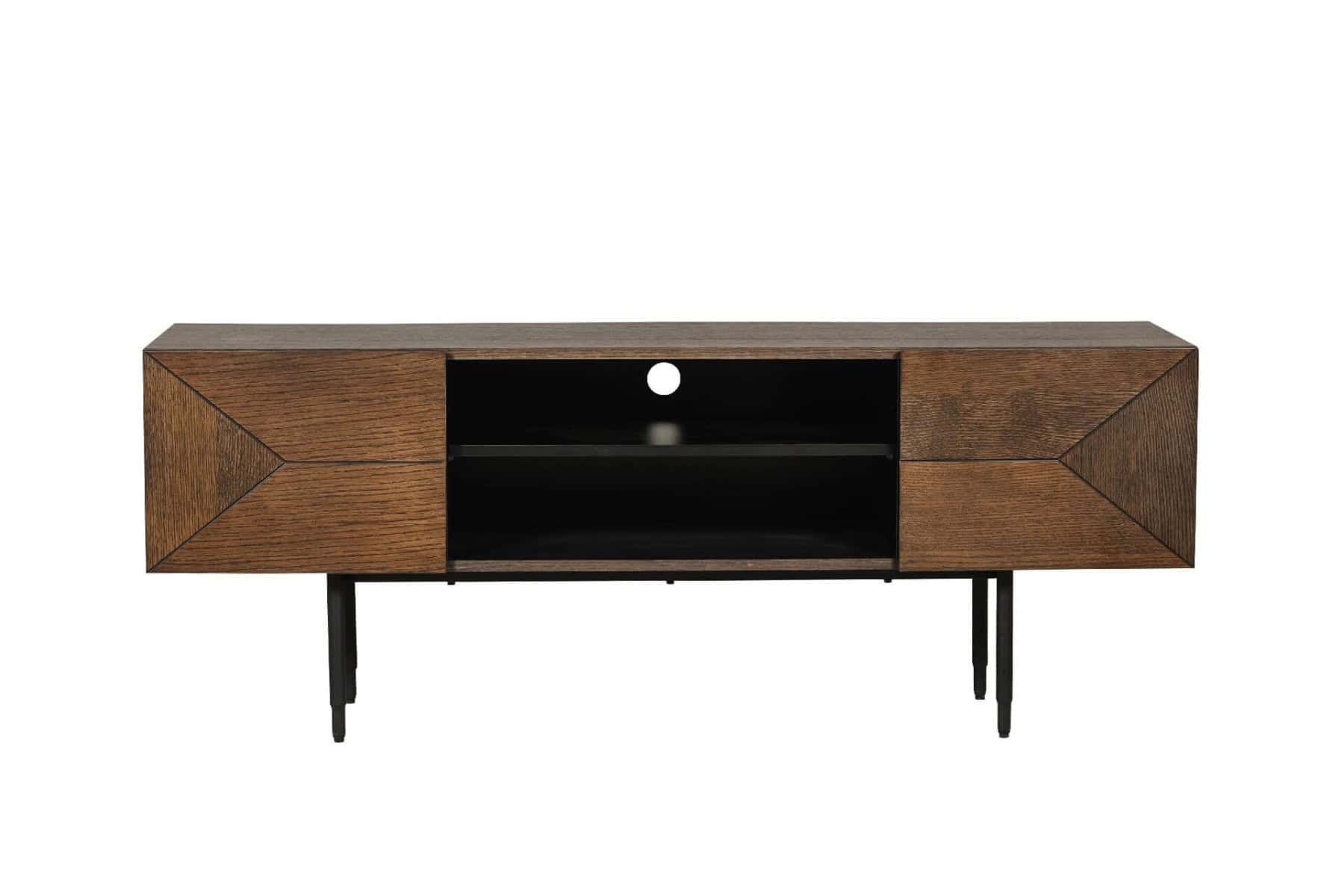 Nate TV Unit 1200 - Smoked Oak | Buy Online | Beds.ie