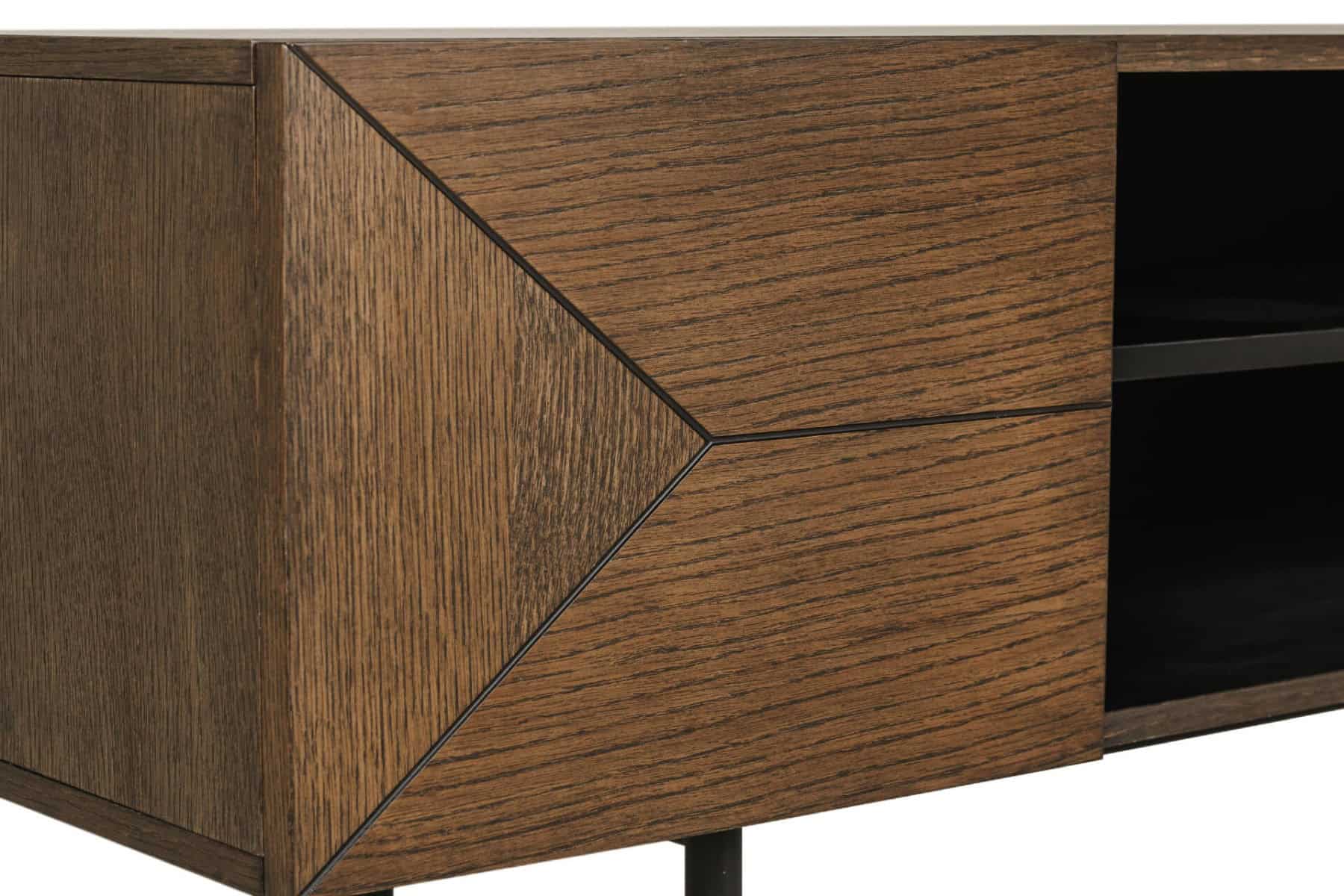 Nate TV Unit 1200 - Smoked Oak - Image 5