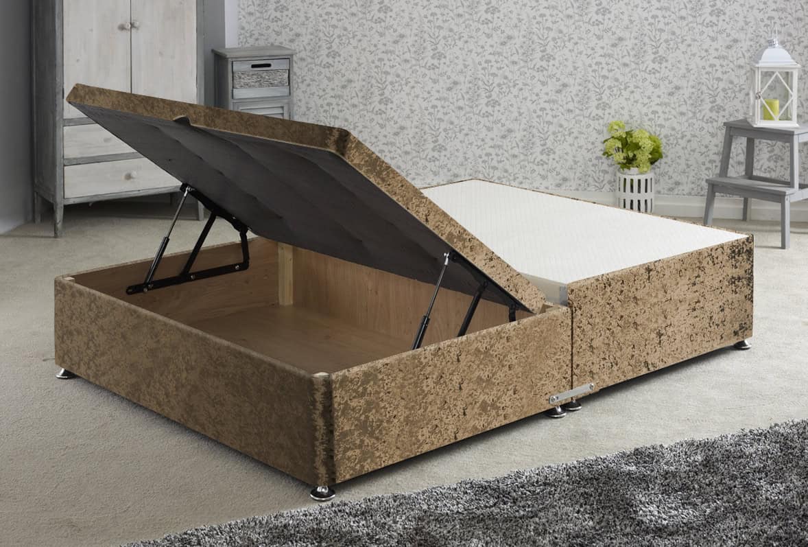 Apollo 4ft Glitz Sahara Jumbo Ottoman Base | Buy Online | Beds.ie