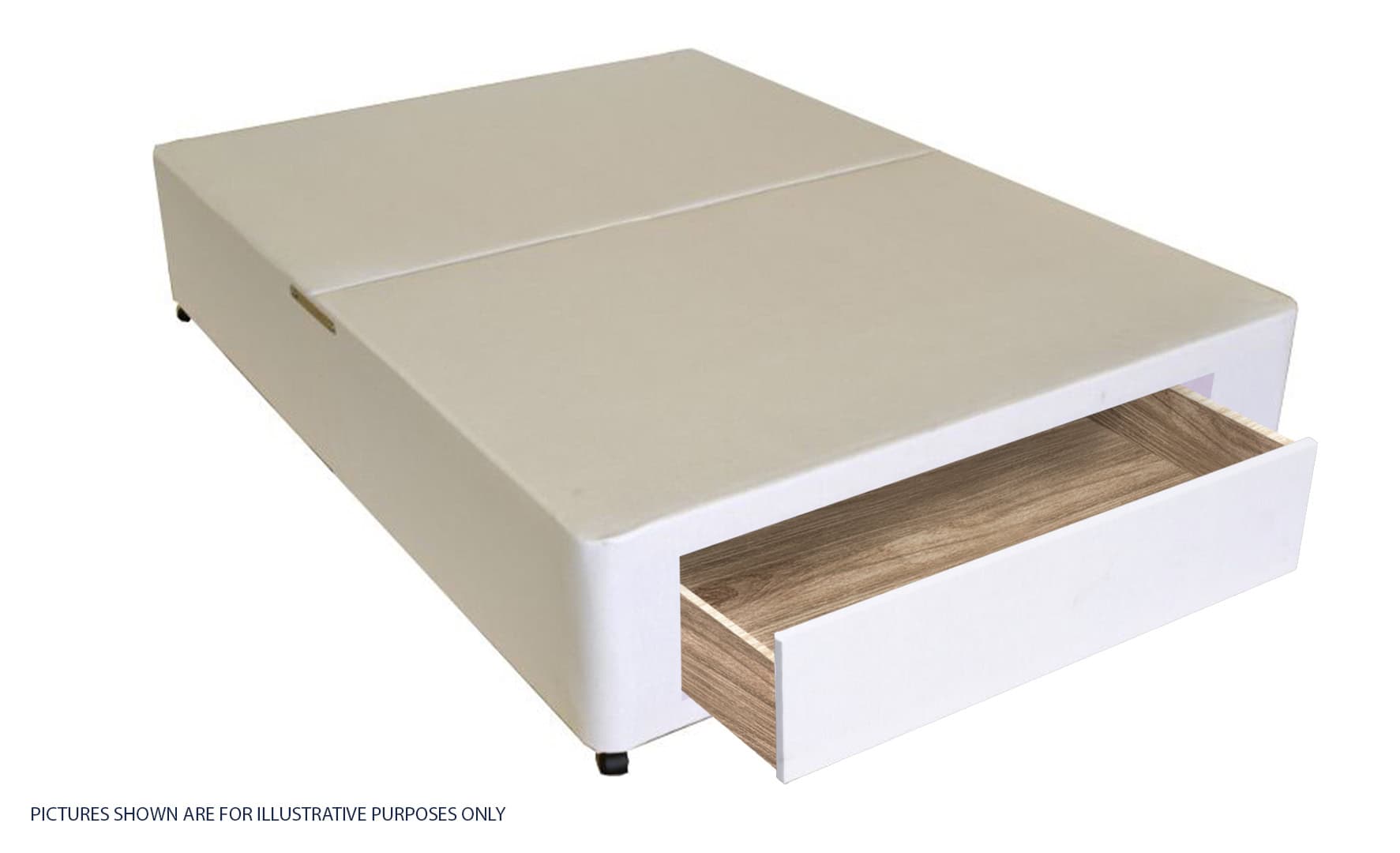 Apollo 5ft White Jumbo Drawer Divan Base | Buy Online | Beds.ie