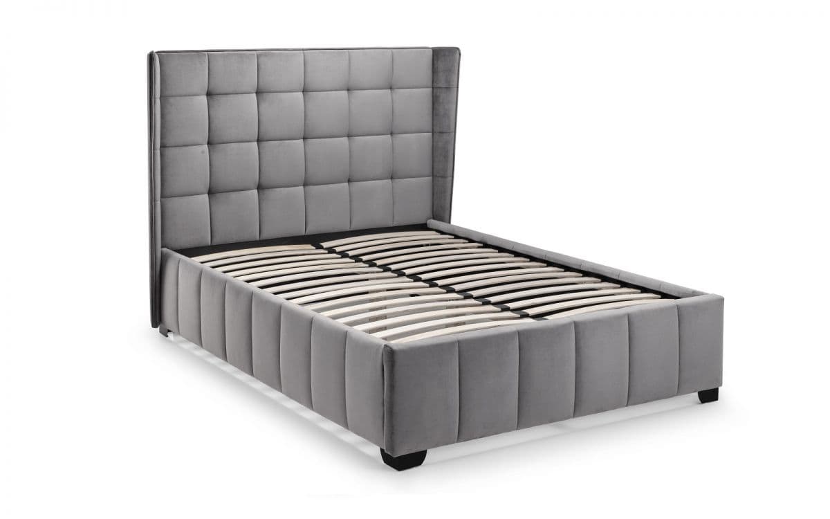 Belfort 4ft6 Bedframe - Grey Velvet - Image 4