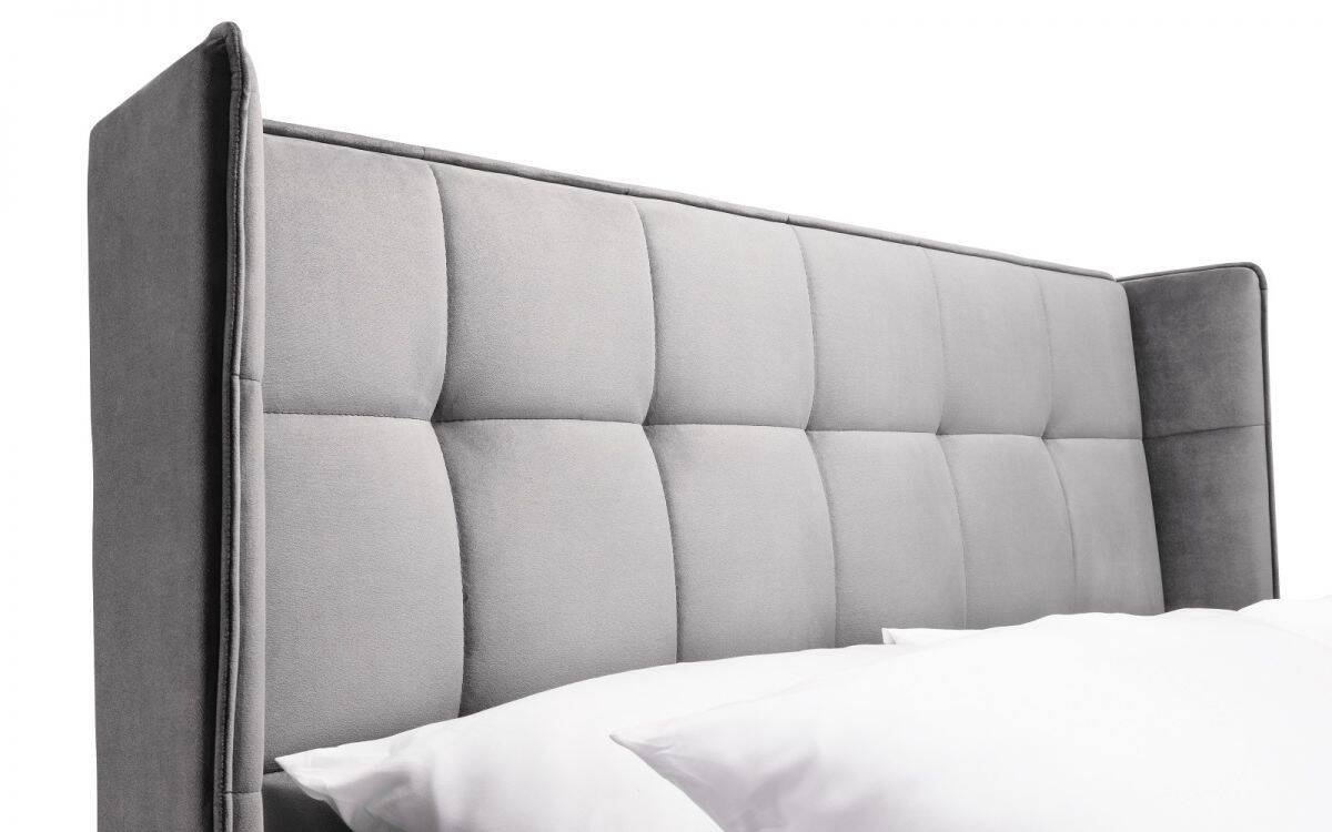 Belfort 4ft6 Bedframe - Grey Velvet - Image 5