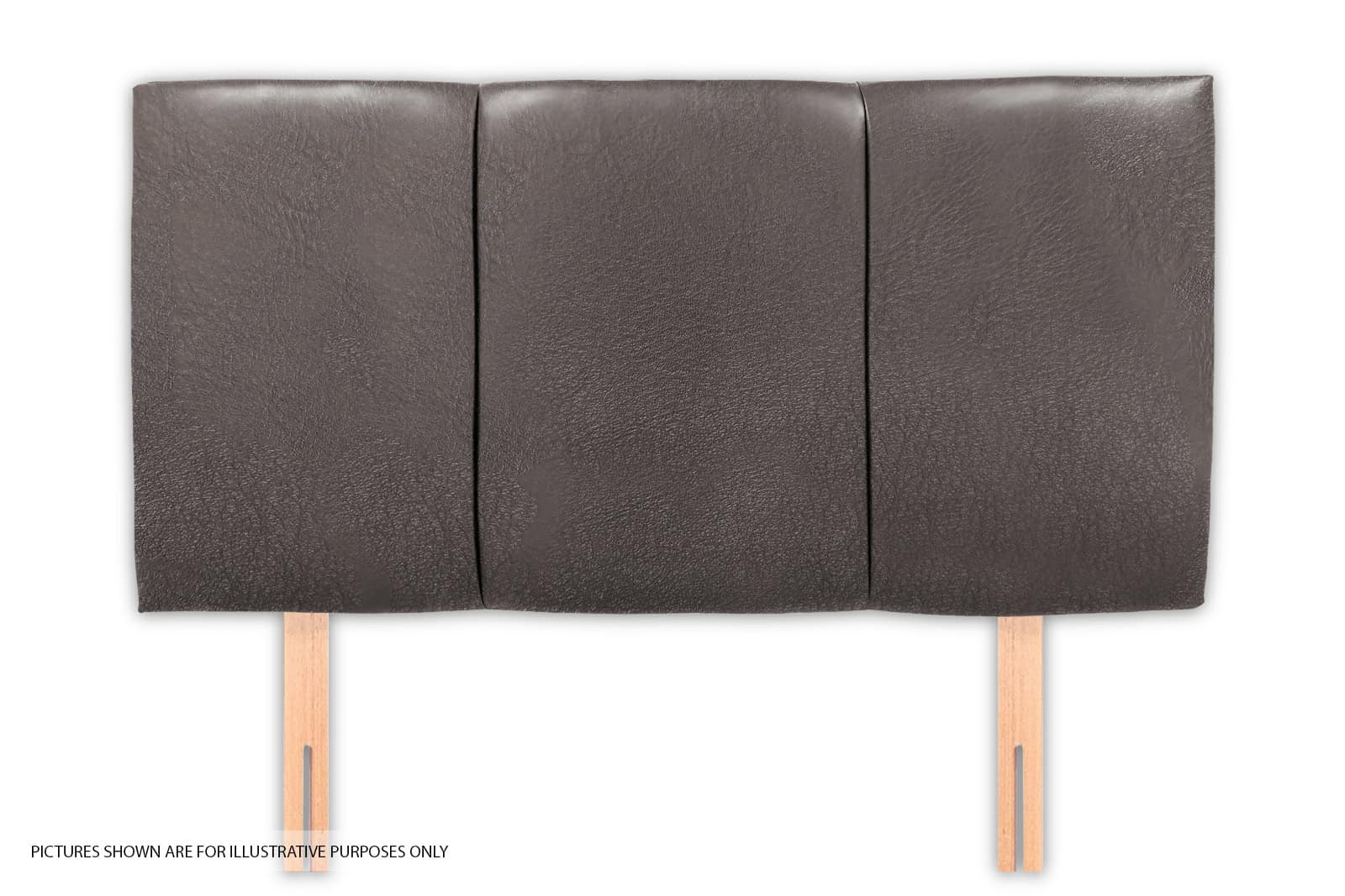 Granada 3ft Headboard - Grey Faux Leather | Buy Online | Beds.ie