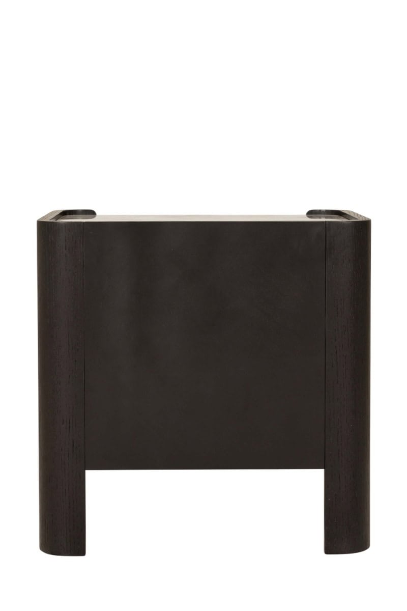 Rhodes 2 Drawer Bedside Table - Ebony - Image 3