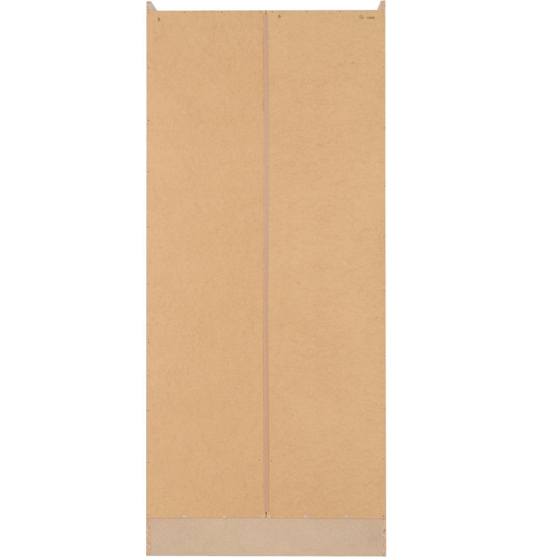 Nevada 2 Door 1 Drawer Wardrobe - Grey Gloss/Light Oak - Image 7
