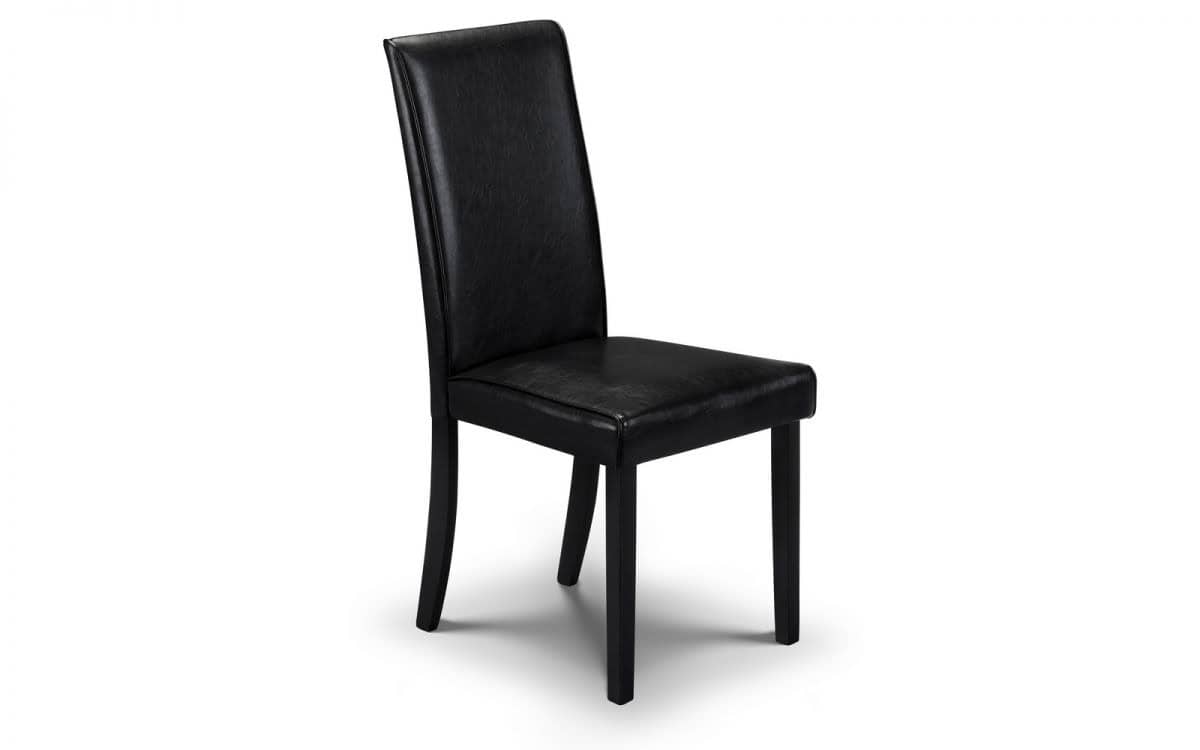 Ohio Leather Dining Chair - Black | Buy Online | Beds.ie