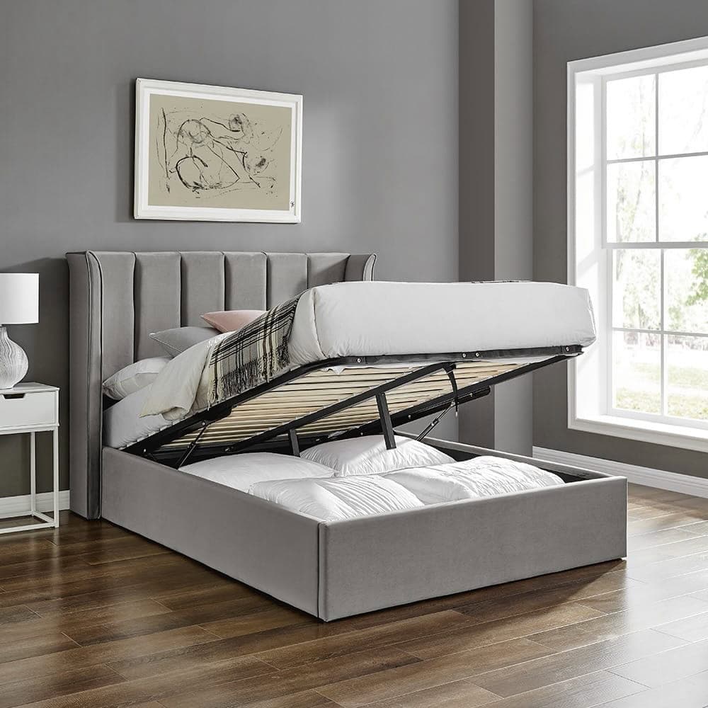 Limelight Polaris 5ft Ottoman - Silver | Buy Online | Beds.ie