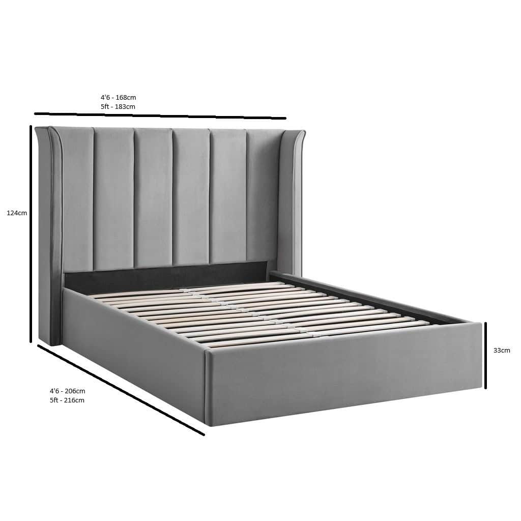 Limelight Polaris 5ft Ottoman - Silver - Image 6