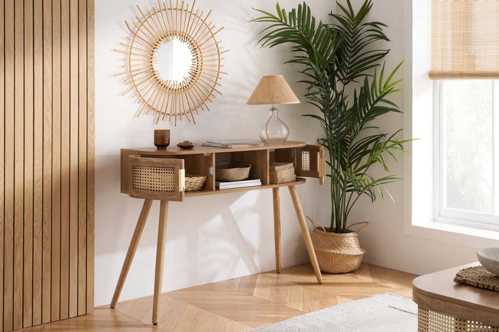 Noah Console Table - Oak - Image 3