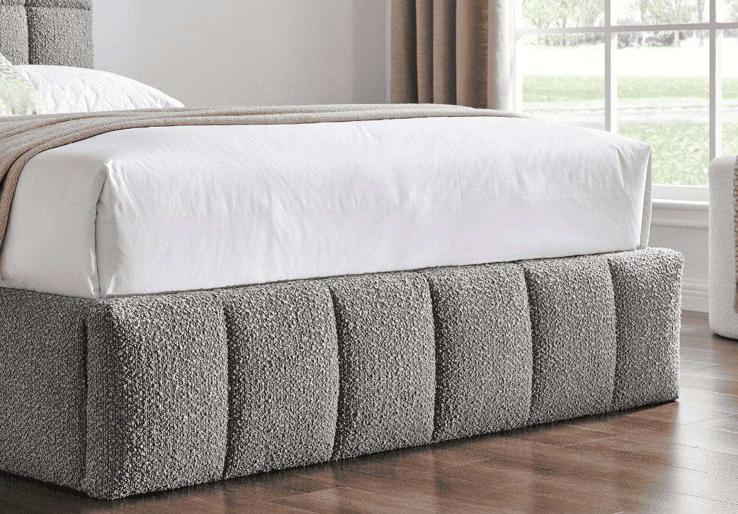 Limelight Starla Square 5ft Ottoman - Dove Grey - Image 5