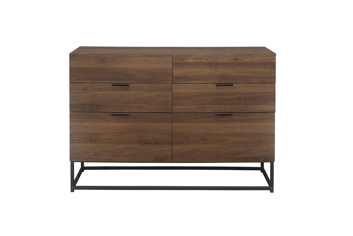 Houston 6 Drawer Chest - Walnut - Image 3