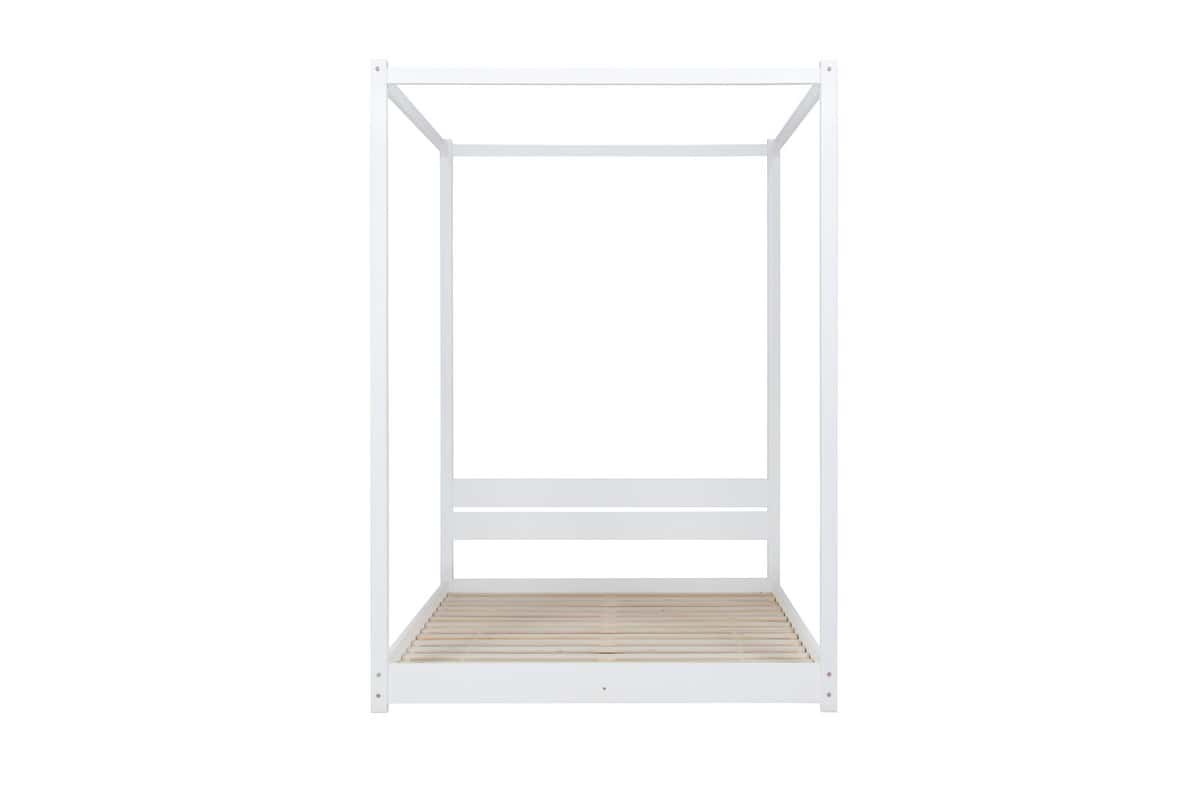 Darwin 4ft6 Four Poster Bedframe - White - Image 6