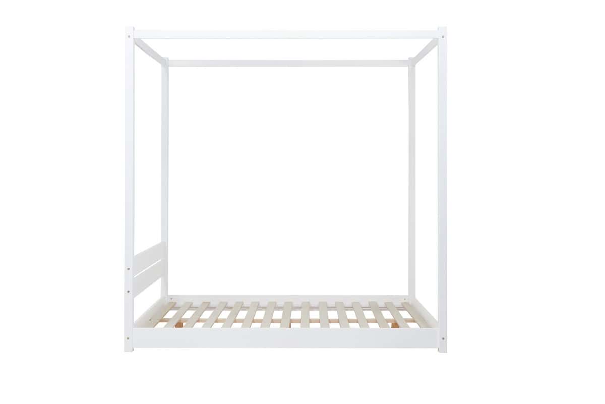 Darwin 4ft6 Four Poster Bedframe - White - Image 7