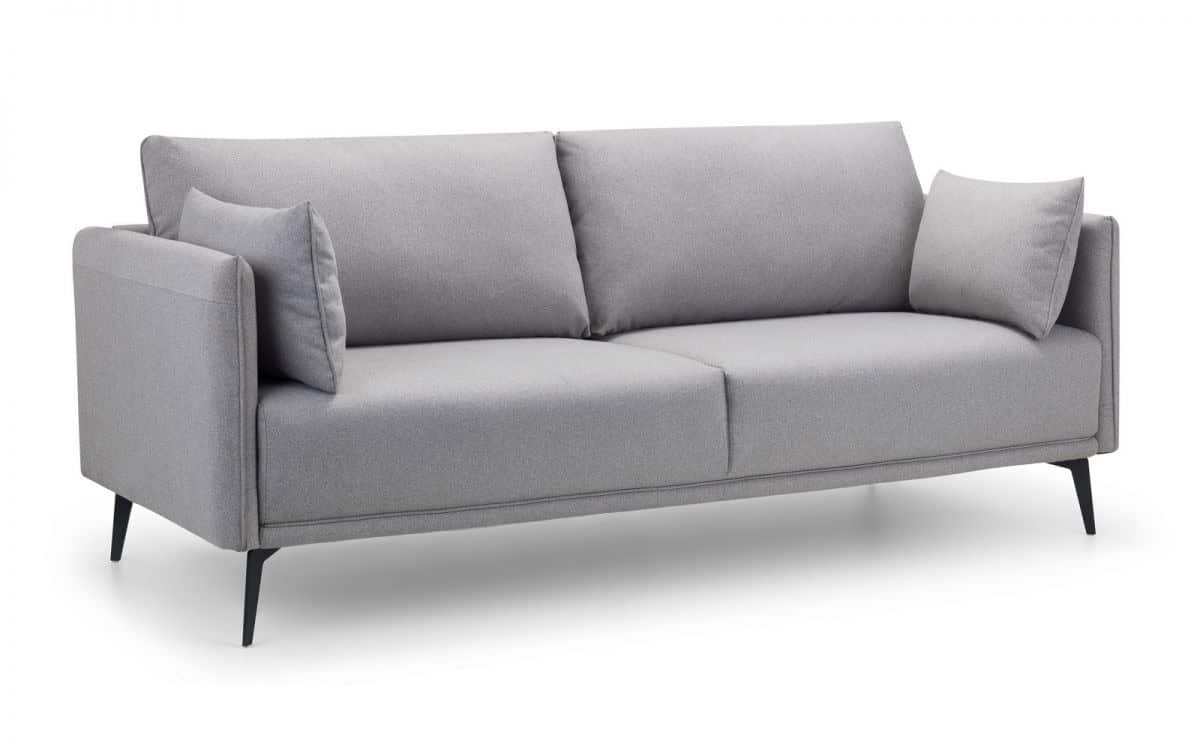Roald 3 Seater Sofa - Light Grey - Image 2