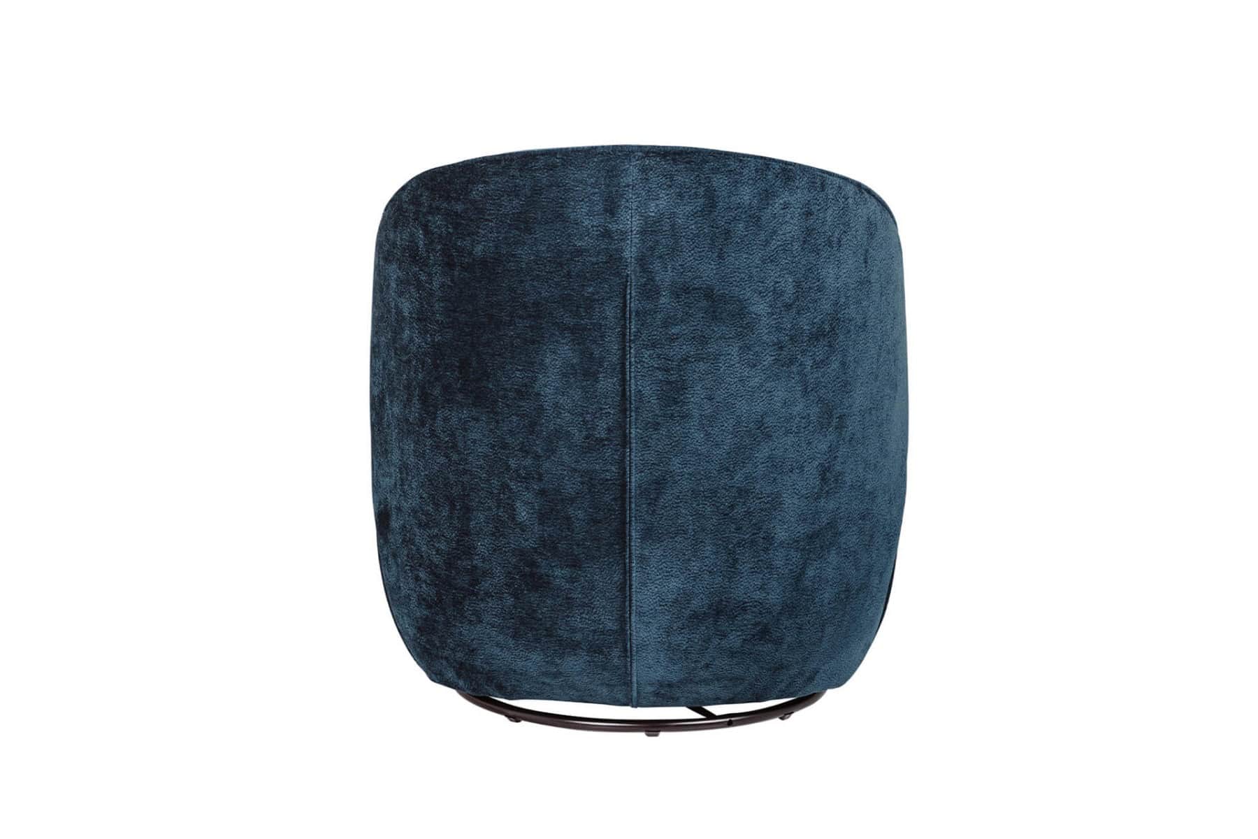 Edie Swivel Accent Chair - Blue - Image 3