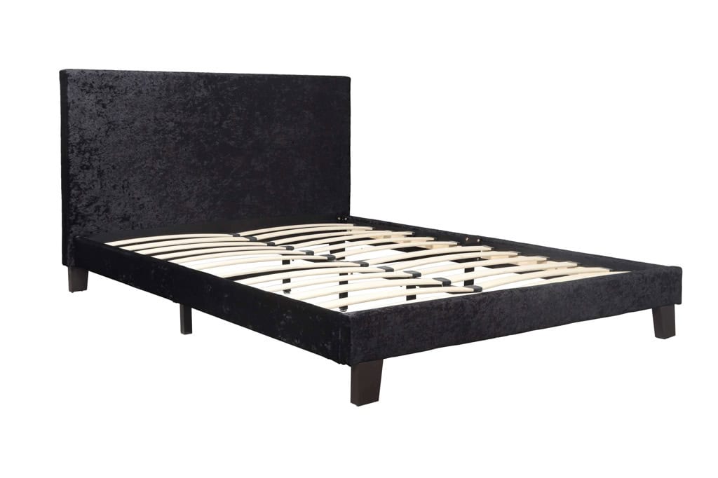 Berlin 4ft Bedframe in Black Crushed Velvet - Image 3