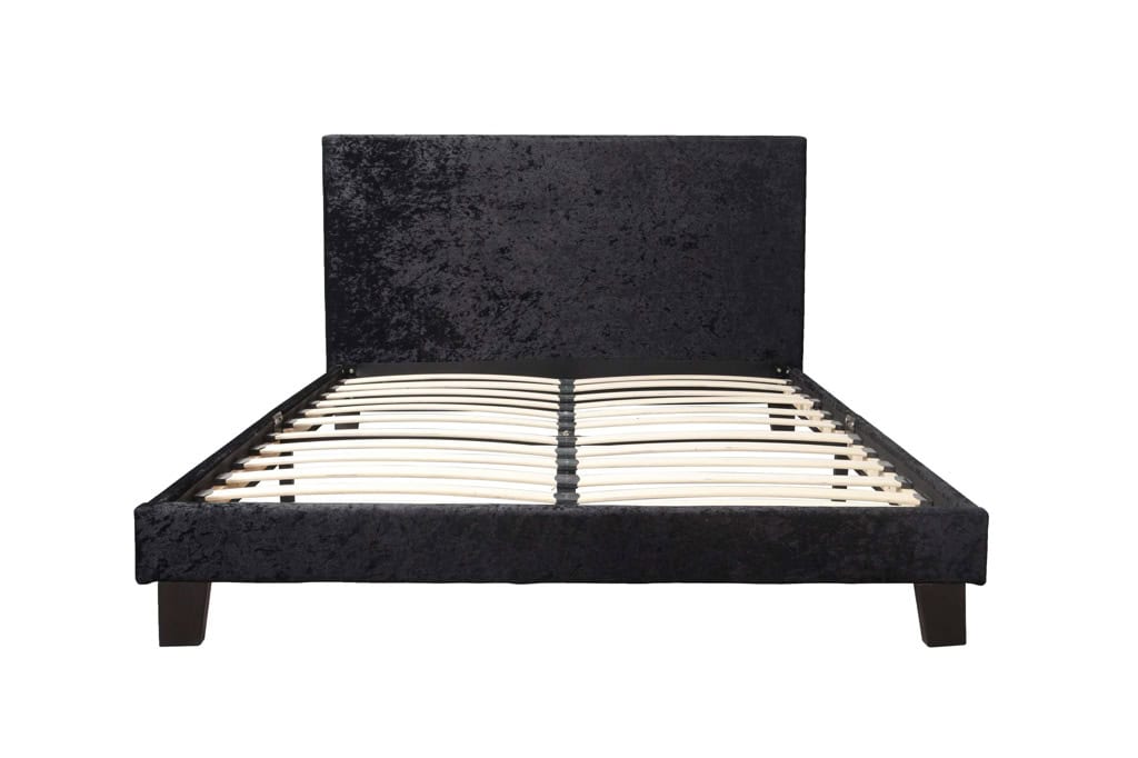 Berlin 4ft Bedframe in Black Crushed Velvet - Image 4