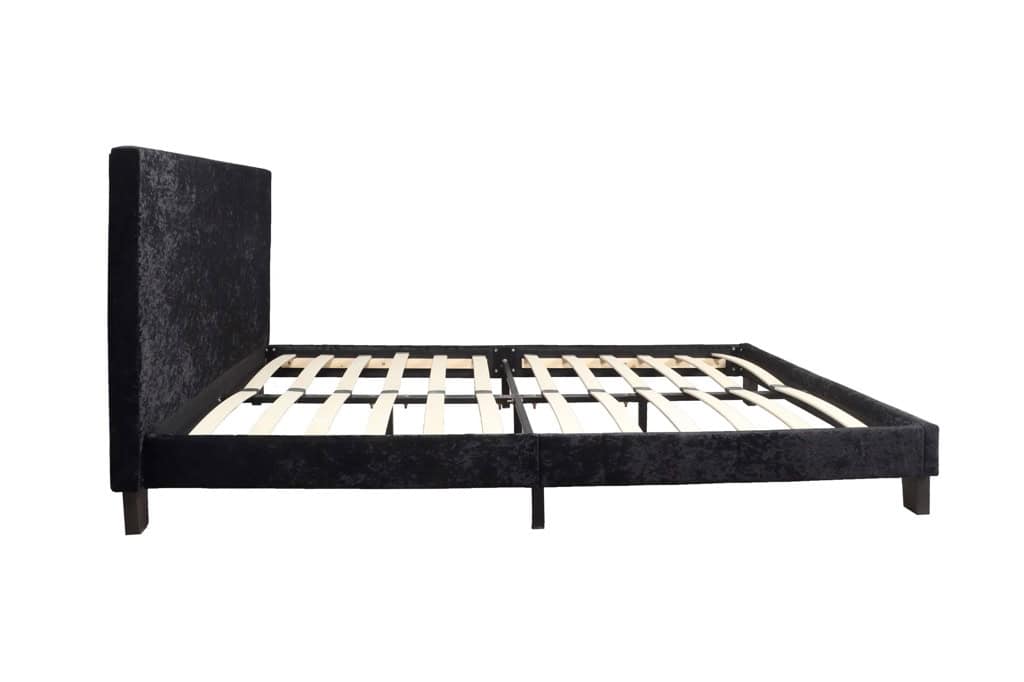 Berlin 4ft Bedframe in Black Crushed Velvet - Image 5