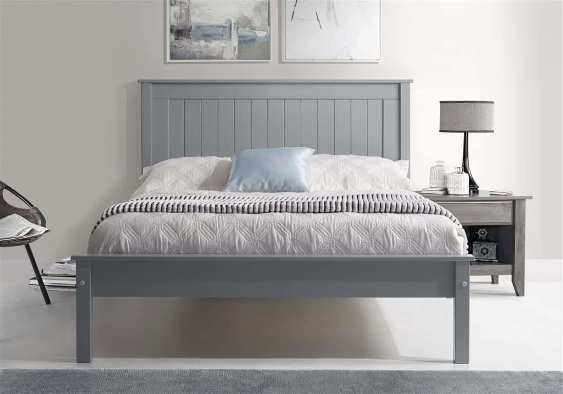 Limelight Taurus Low End 4ft6 Bedframe - Grey - Image 2