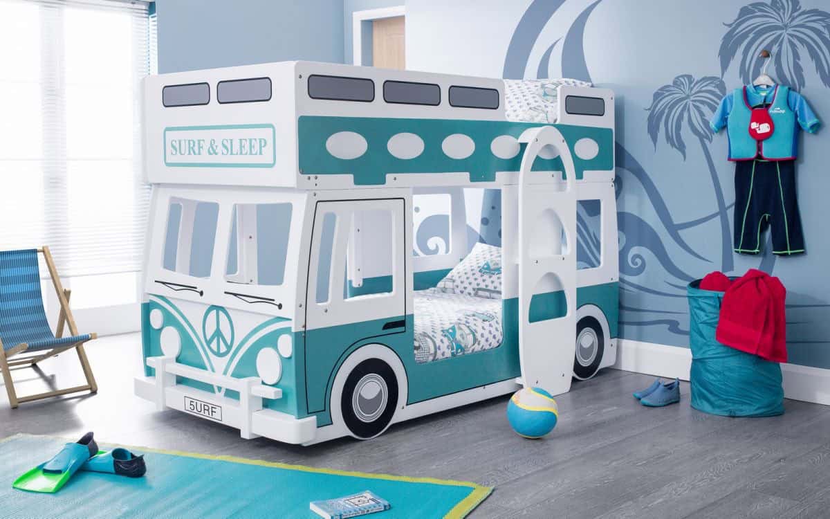 Camper Bunk Bed - Green & White | Buy Online | Beds.ie