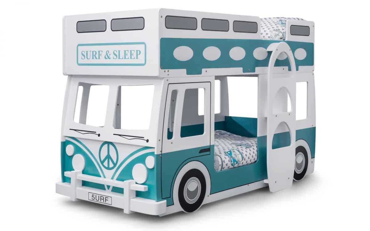 Camper Bunk Bed - Green & White - Image 2