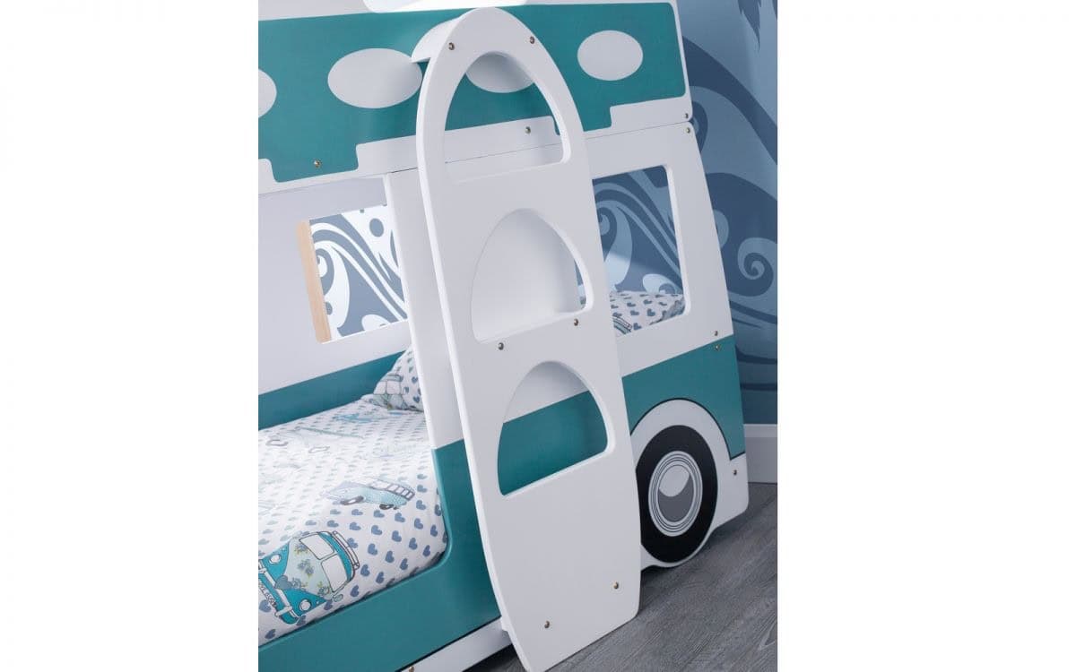 Camper Bunk Bed - Green & White - Image 3