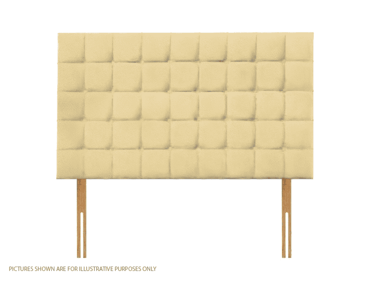 Apollo 3ft6 Boston Headboard - Velvet Cream | Buy Online | Beds.ie