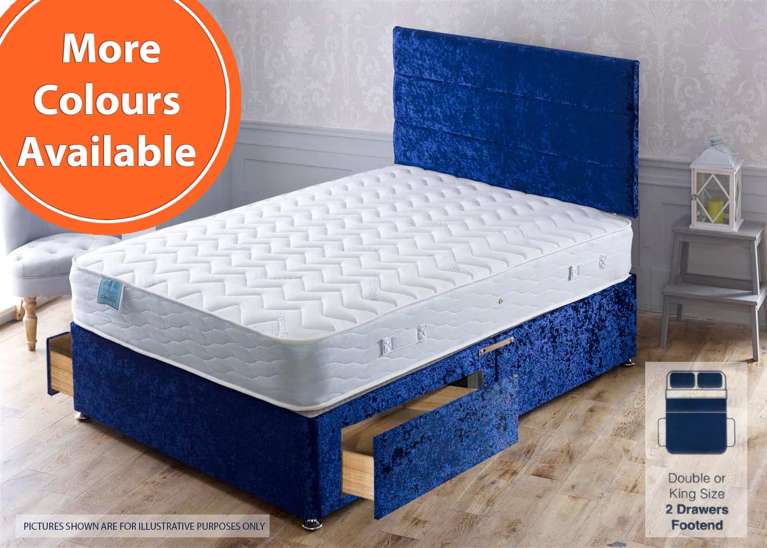 Apollo 4ft6 Stress Free 2 Drawer Bed | Buy Online | Beds.ie