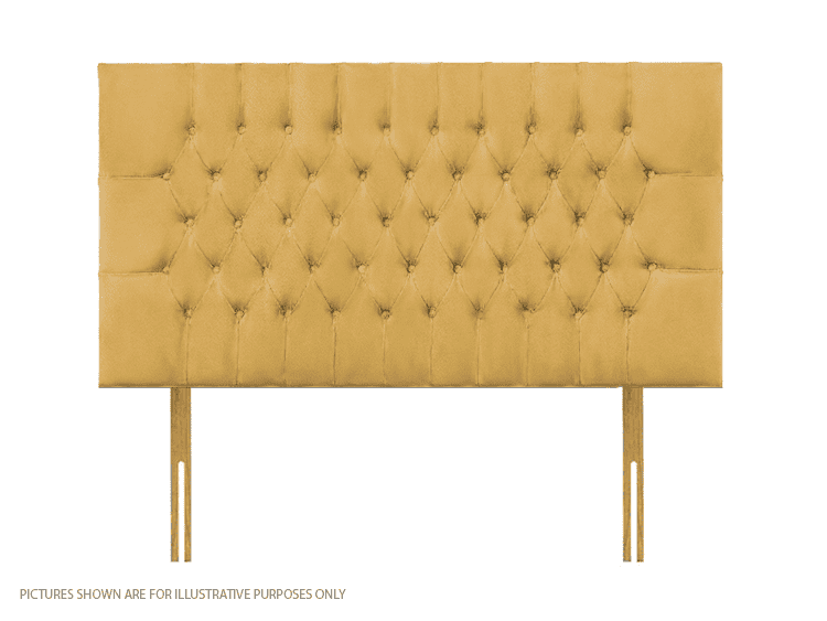 Apollo 6ft Lincoln Headboard - Velvet Beige | Buy Online | Beds.ie