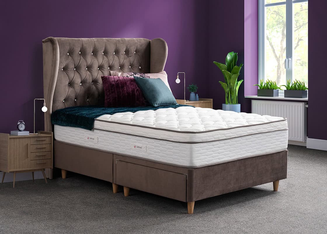 4ft6 Carter Memory Divan Bed | Buy Online | Beds.ie