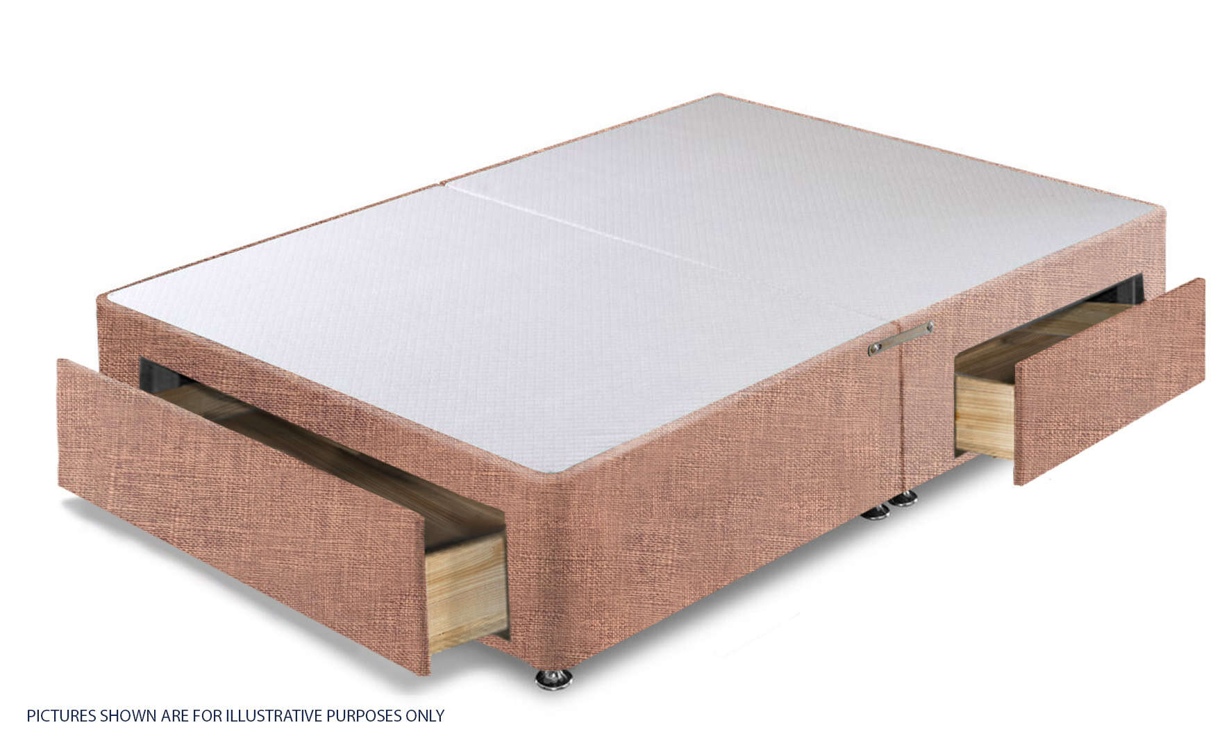 Apollo 6ft Azzure Lavender Jumbo Drawer Divan Base - Image 2