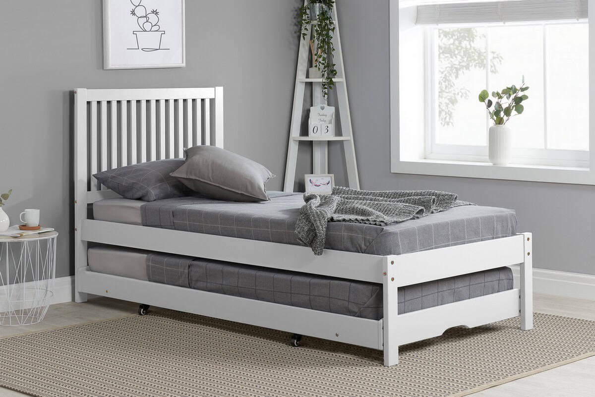 3ft Buxton Bed & Trundle - White | Buy Online | Beds.ie