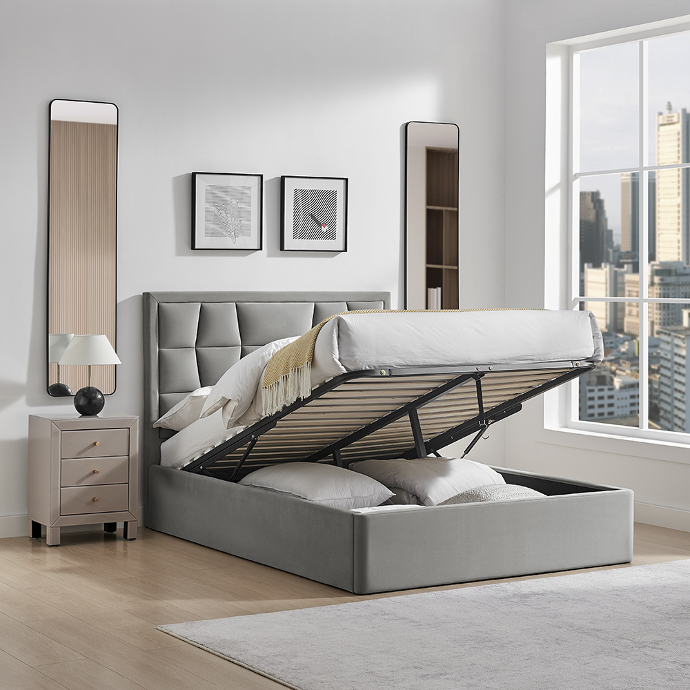 Limelight Carmen 4ft6 Ottoman - Silver 01