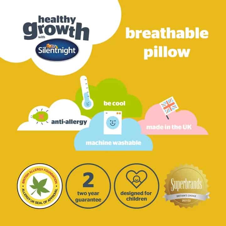 Silentnight Healthy Growth Kids Breathable Pillow - Image 4
