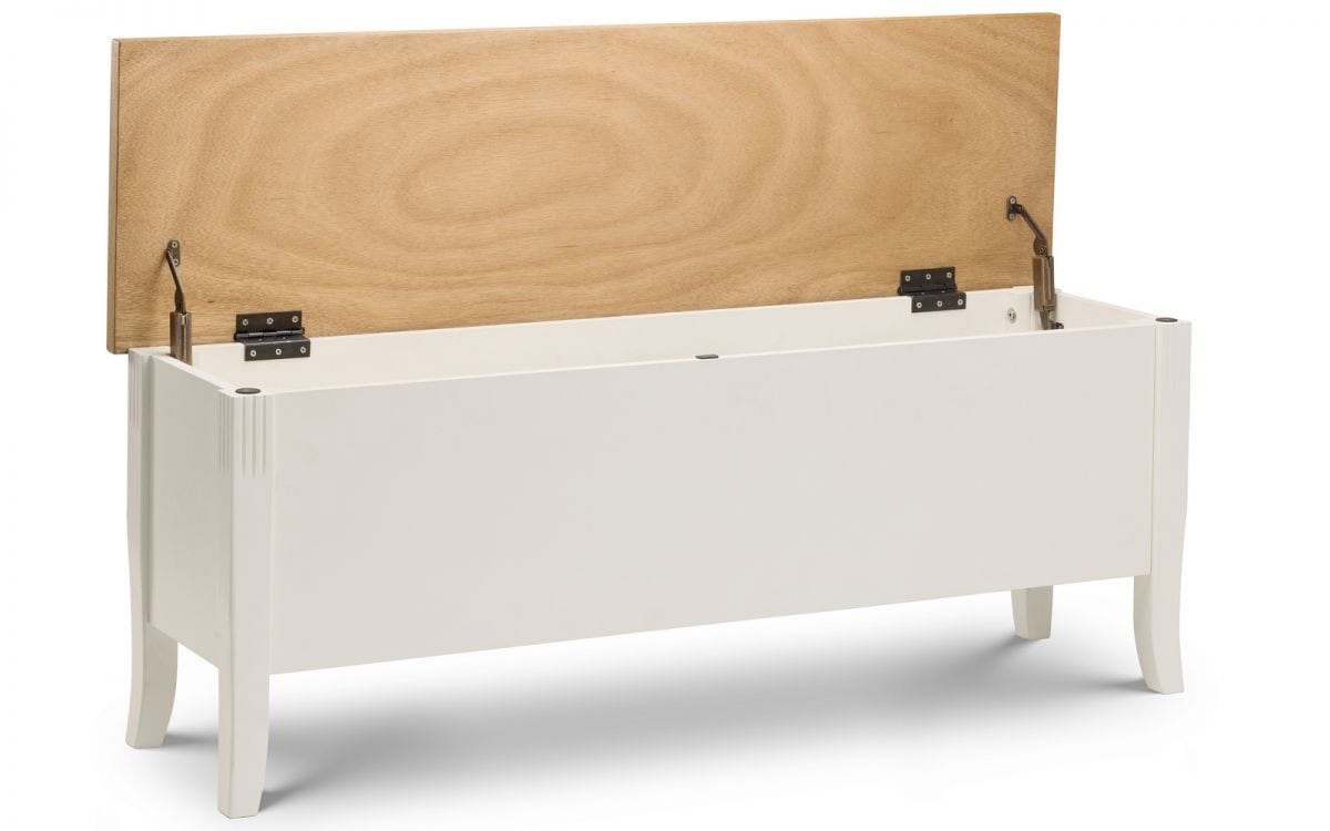 Averio Storage Bench - Ivory & Oak - Image 2