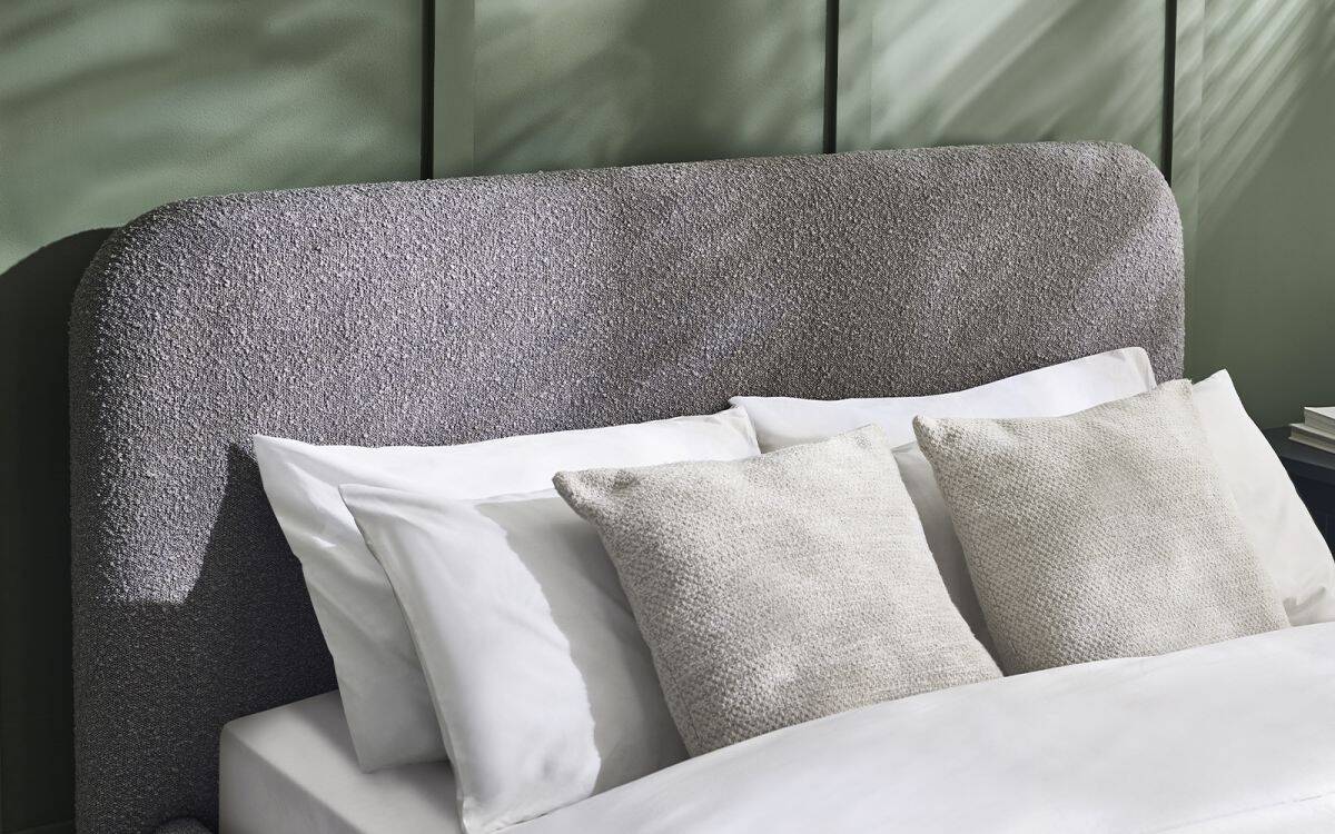 5ft Hattie Bedframe - Grey Boucle - Image 2