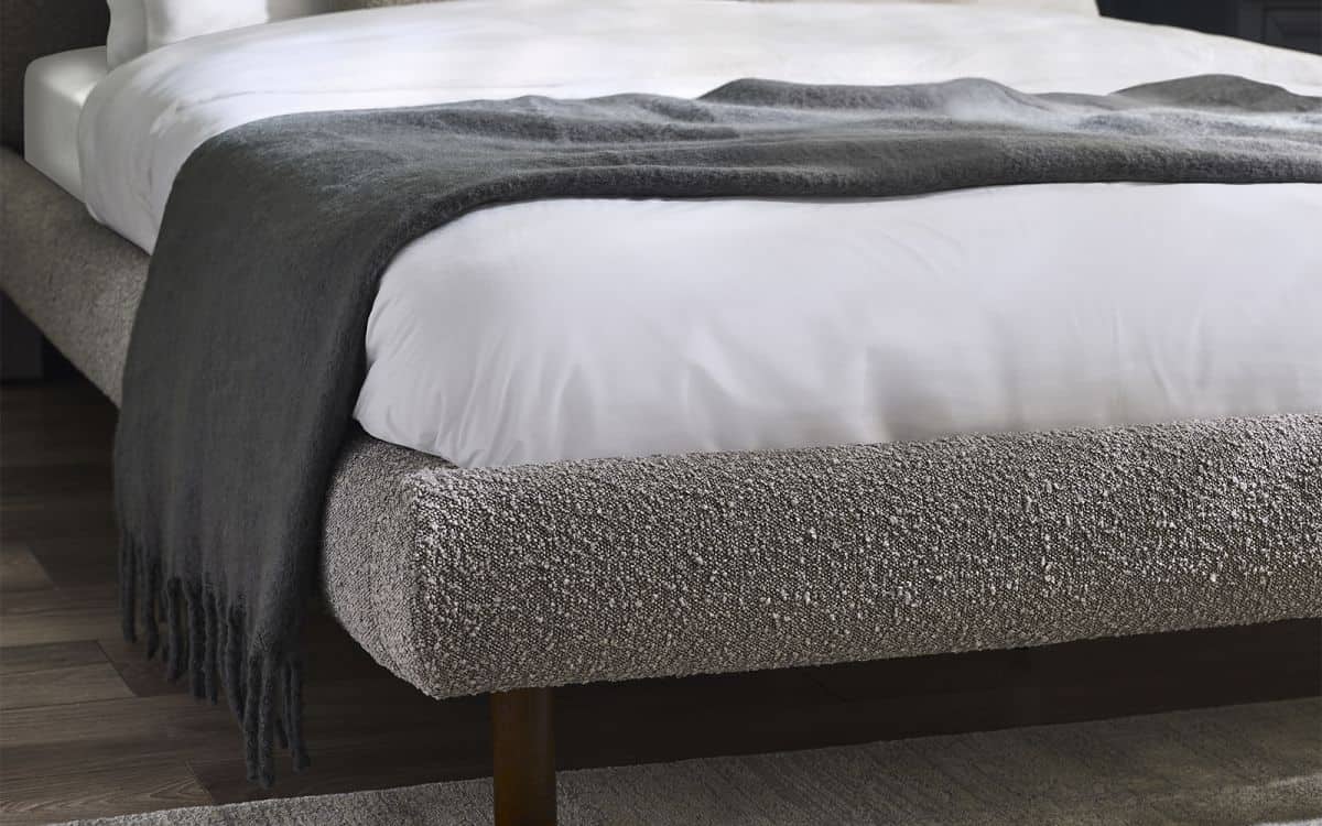5ft Hattie Bedframe - Grey Boucle - Image 3