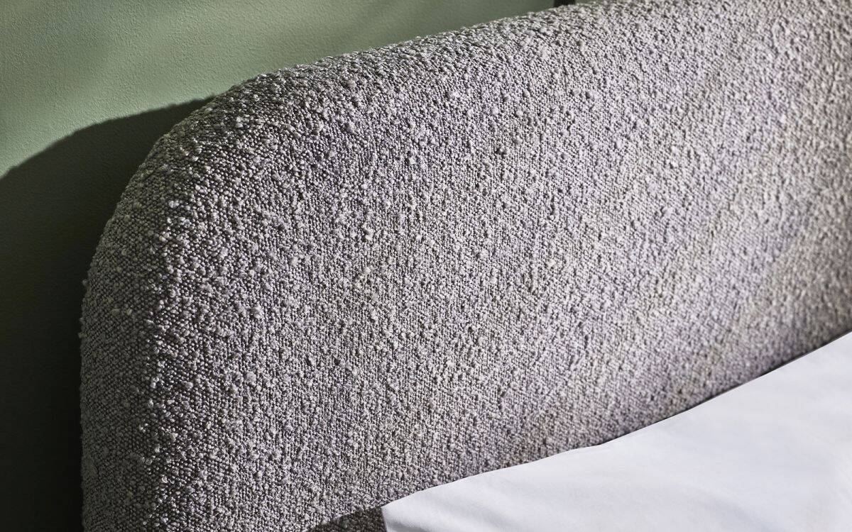 5ft Hattie Bedframe - Grey Boucle - Image 4