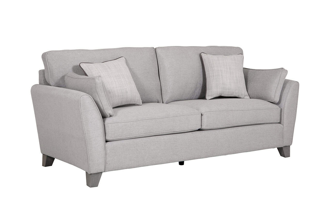 Cantrell 3 Seater Sofa - Light Grey | Buy Online | Beds.ie