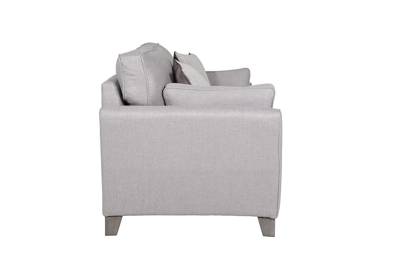 Cantrell 3 Seater Sofa - Light Grey - Image 4