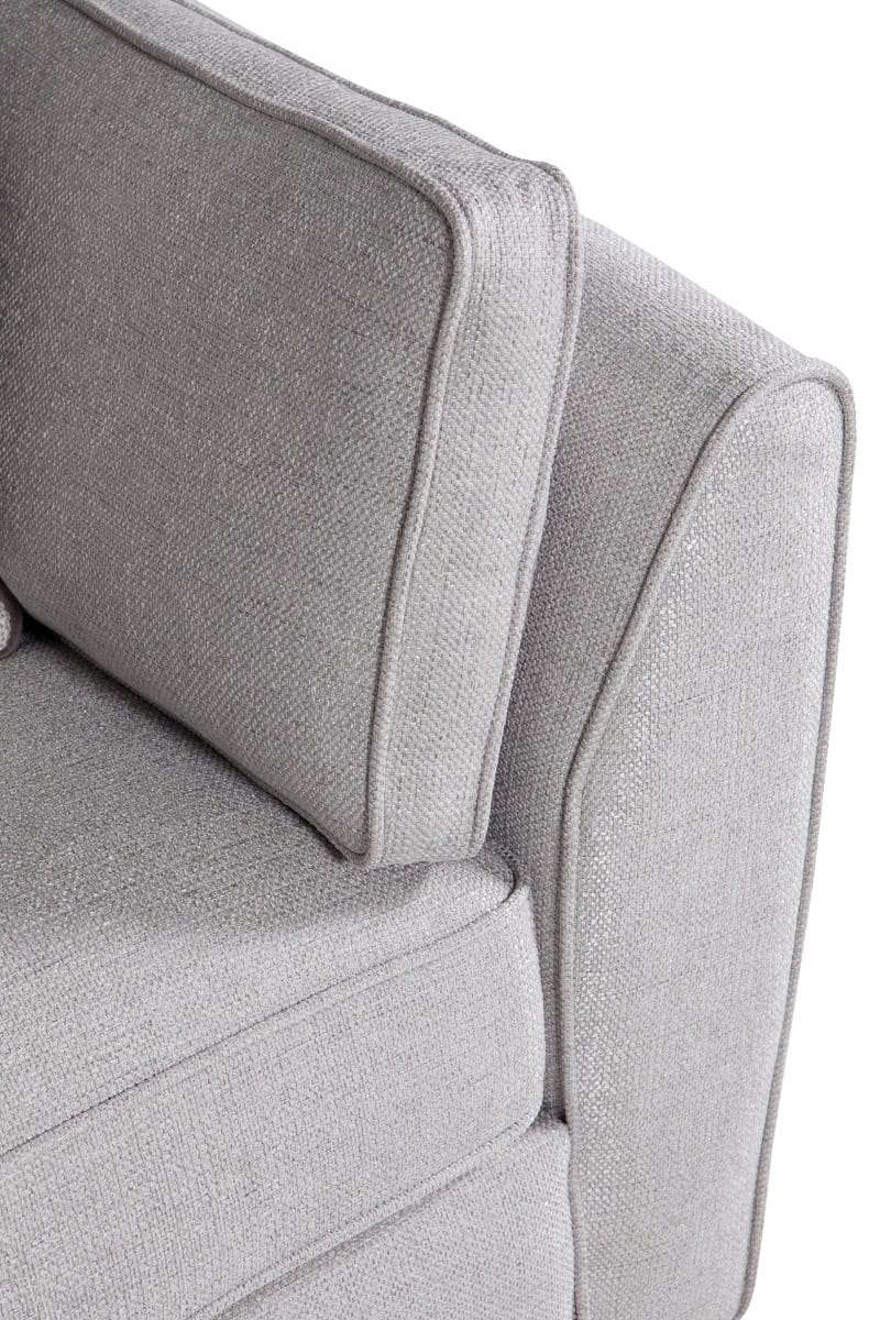 Cantrell 3 Seater Sofa - Light Grey - Image 7